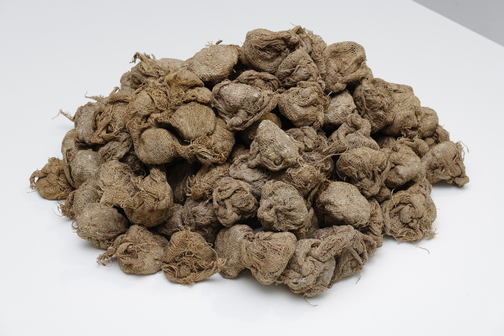 Hassan Sharif, "Jute and Cardboard", 2005