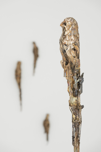  Lionel Sabatté, série "Champ d’oiseaux" (détail), 2021