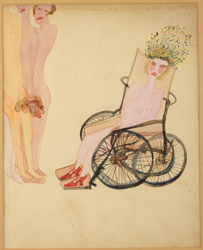  Carol Rama, "Appassionata (Marta e i marchettoni)" ["Liebhaberin (Marta und die Strichjungen)"], 1939