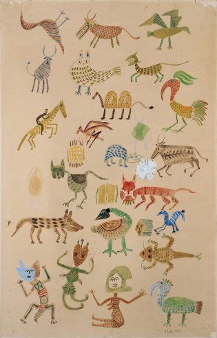 Victor Brauner, "Sans titre, 23. VII. 1962" ["Untitled, 23. VII. 1962"], 1962