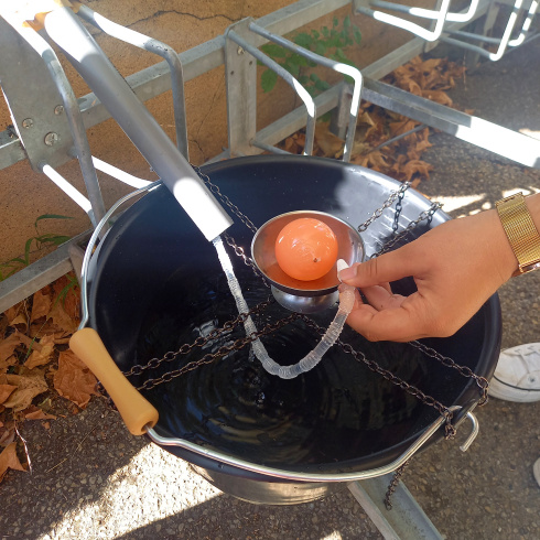 Atelier "Musique au goutte à goutte", dispensé à l'INSPE de Saint-Étienne (Institut National Supérieur du Professorat et de l'Éducation), septembre 2023