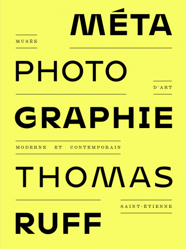 Livre d'artiste "leporello" Thomas Ruff, "Méta-photographie"