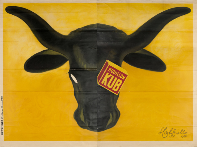 Leonetto Cappiello , "Bouillon Kub", 1931. Papier, lithographie couleur, 300 × 400 cm.