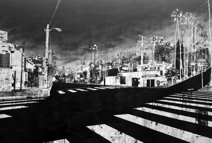 Maxime Duveau, "Santa Monica Bvd-Maltman Ave/Maltman Ave Reverse Stamps", 2018