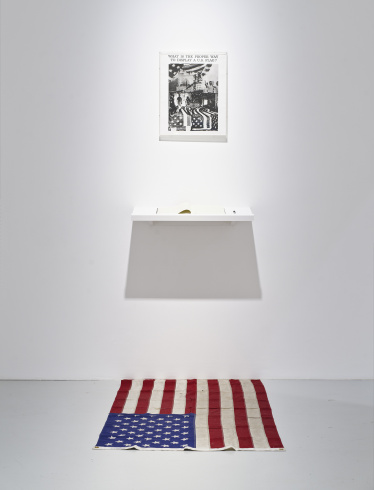 Dread Scott, "What is the Proper Way to Display a US Flag?", 1988