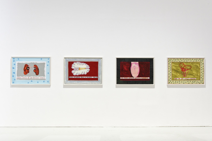 Lubaina Himid, extracts from the series "Kanga", 2018