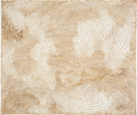 Marinette Cueco, "Entrelac : Juncus Tenius dit jonc grêle", 1984