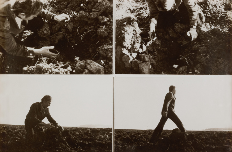 Gina Pane, "Enfoncement d’un rayon de soleil", 1969