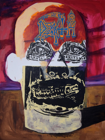 Damien Deroubaix, Painter1 (Death), 2018