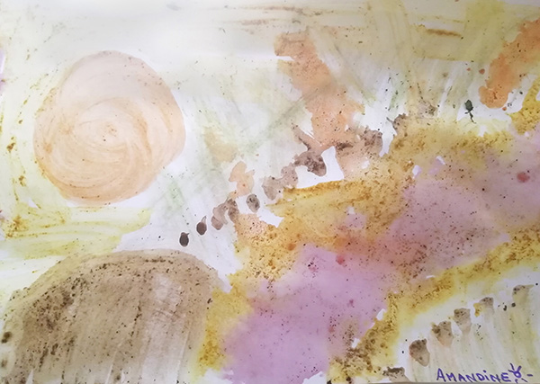 Le paysage enchanté, par Amandine