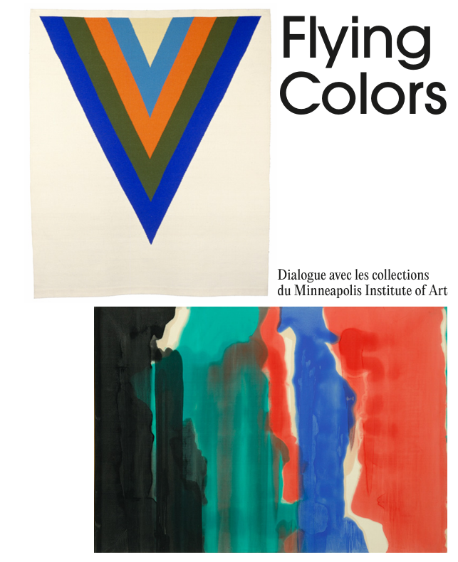 Couverture du catalogue de l'exposition "Flying Colors. Dialogue avec les collections du Minneapolis Institute of Art"