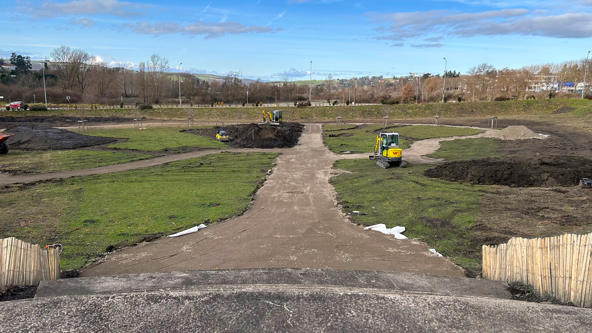 Prairie en travaux