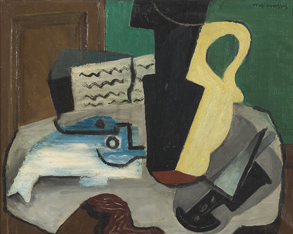 Louis Marcoussis, "Nature morte au pichet", 1925, huile sur toile, 33 x 41 cm