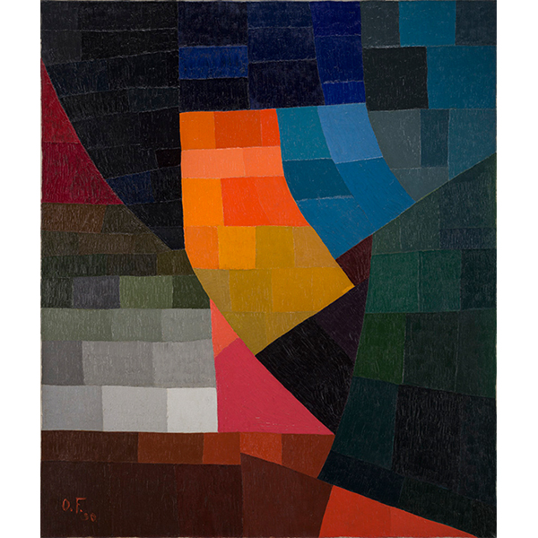 Otto Freundlich, "Composition", 1930, huile sur toile, 116 x 89 cm