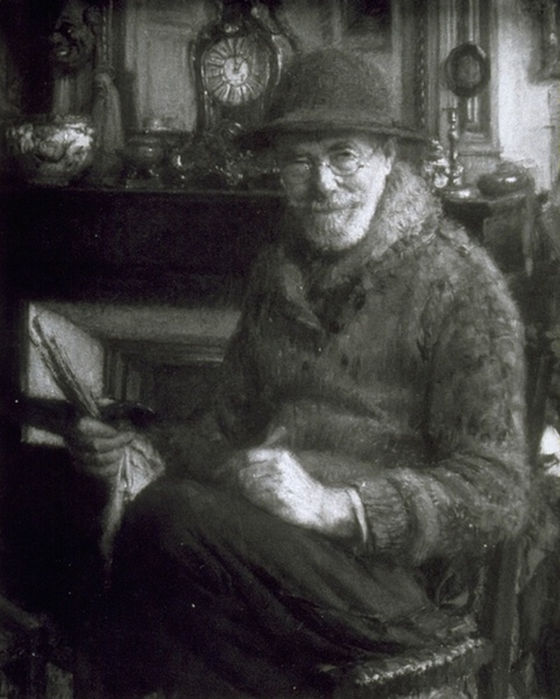 L'hiver, portrait de l'auteur