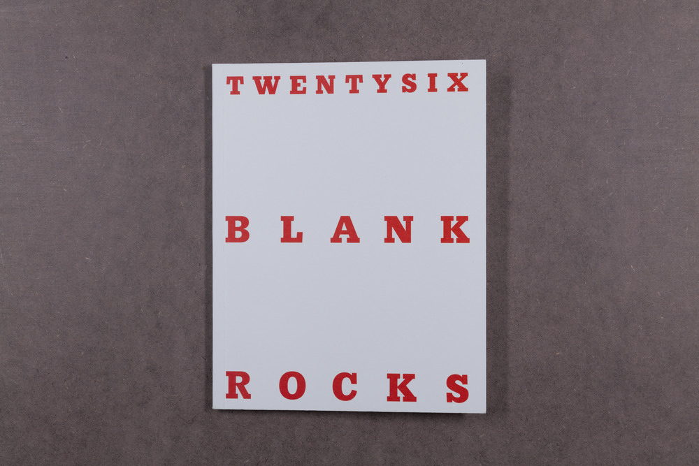 Twentysix blank rocks