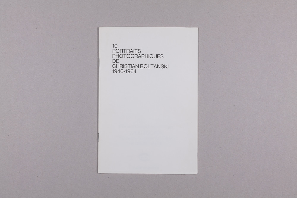 10 portraits photographiques de Christian Boltanski 1946-1964