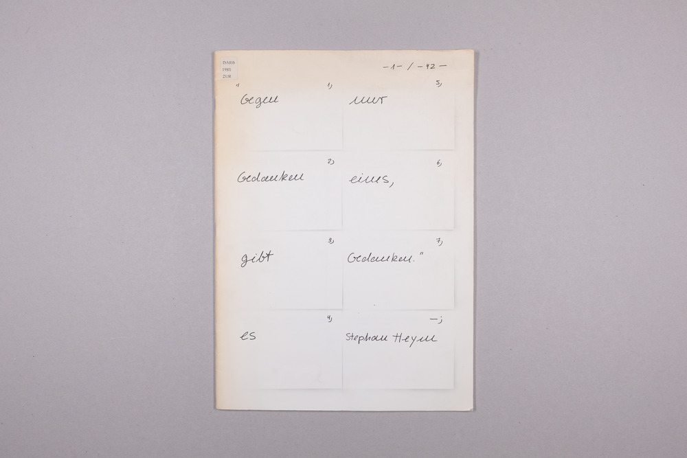 SCHREIBZEIT 75/80