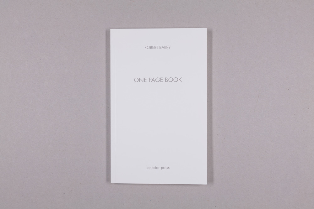 One page book