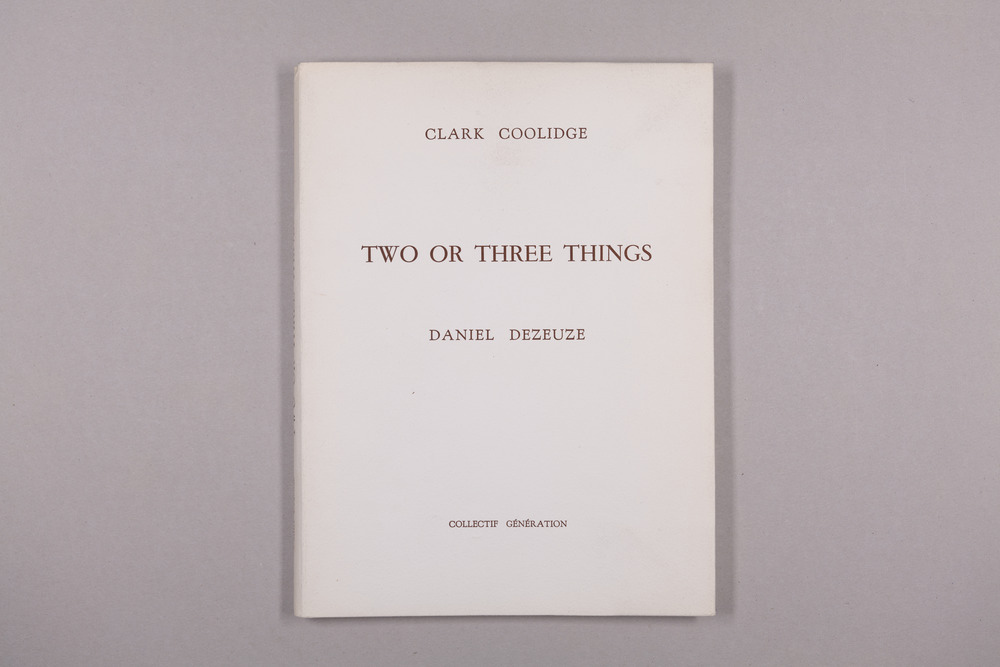 Two or three things