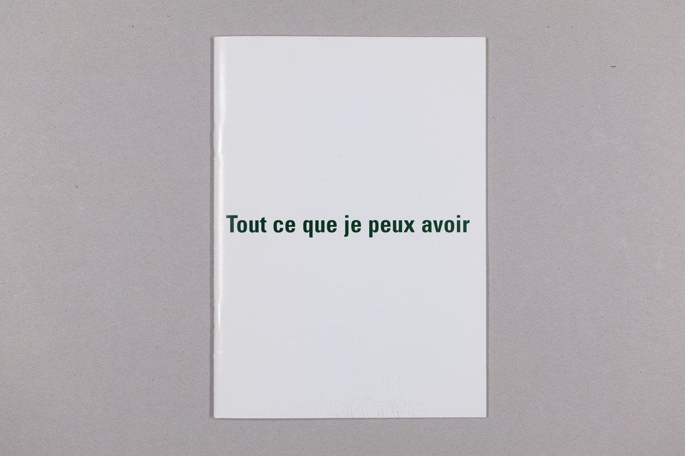 Tout ce que je peux avoir