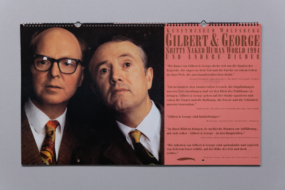 Gilbert & George, Shitty naked human world 1994 und andere Bilder
