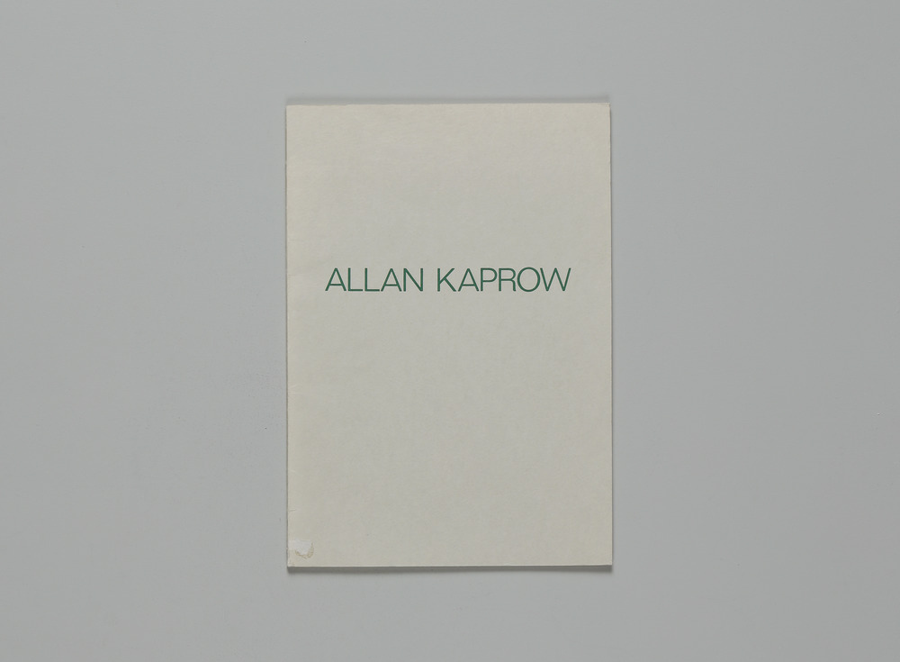 Allan Kaprow : [Likely stories]
