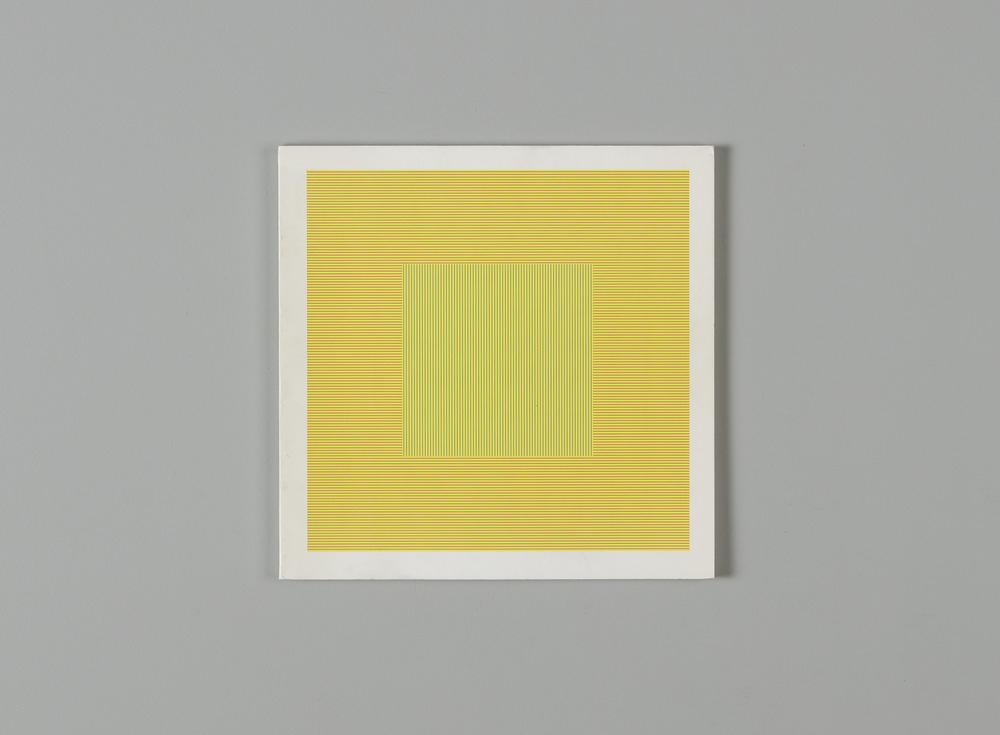 Lines in two directions and in five colors on five colors with all their combinations... 1981