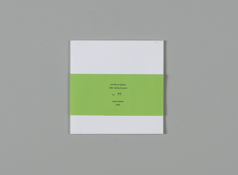 Portrait of spaces : (after stanley brouwn)