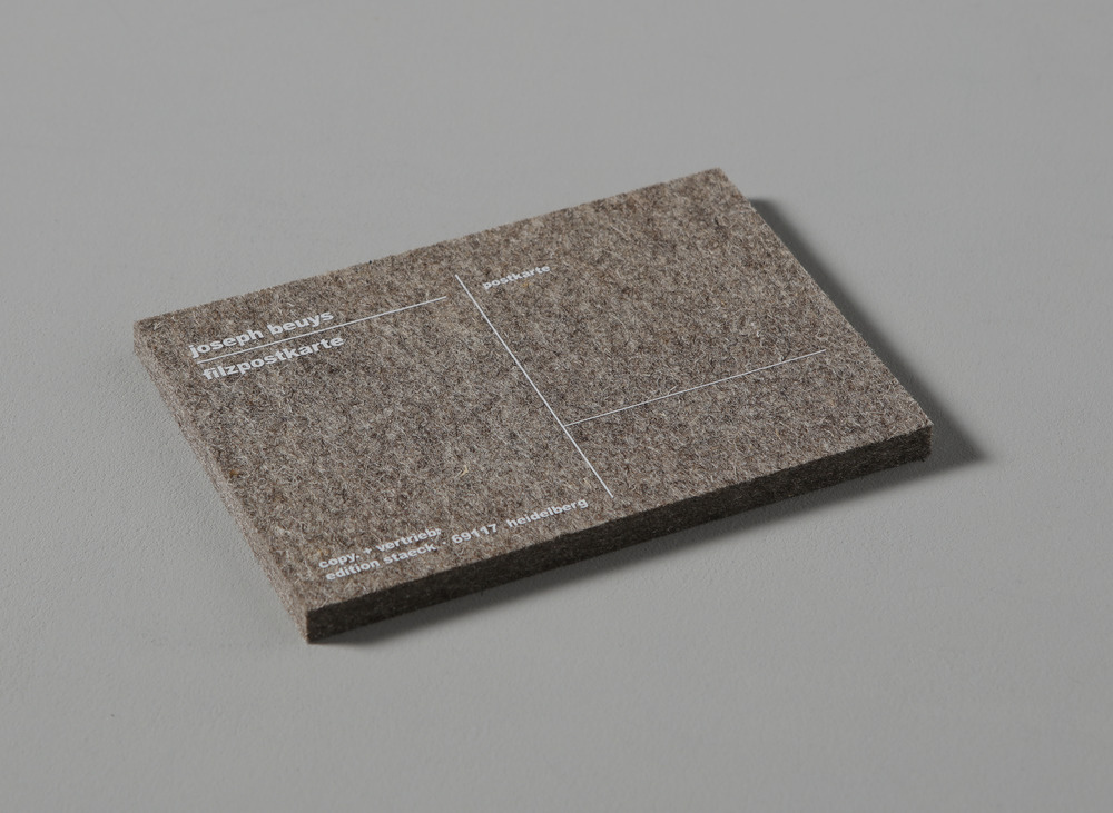 Joseph Beuys : Filzpostkarte