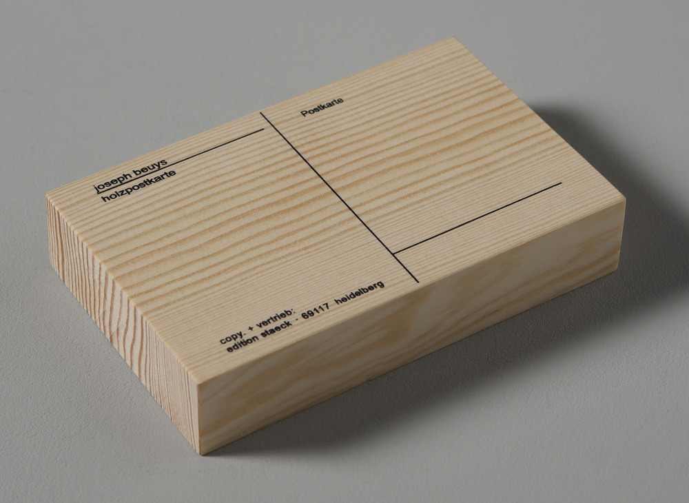 Joseph Beuys : Holzpostkarte