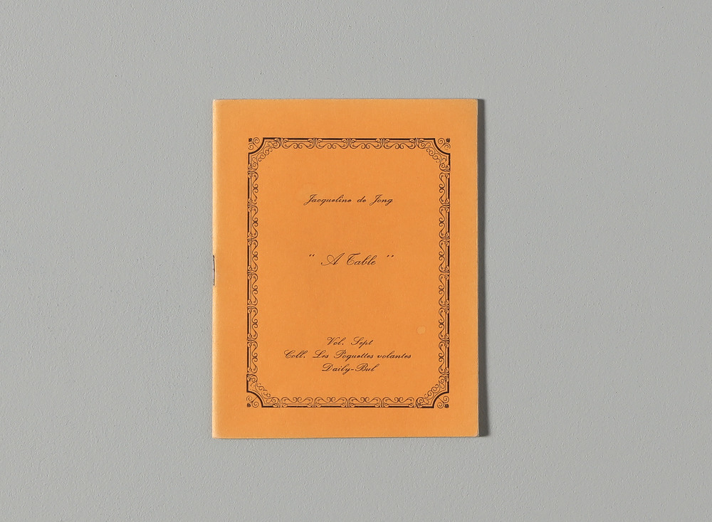 "A table" (Vol.7)
