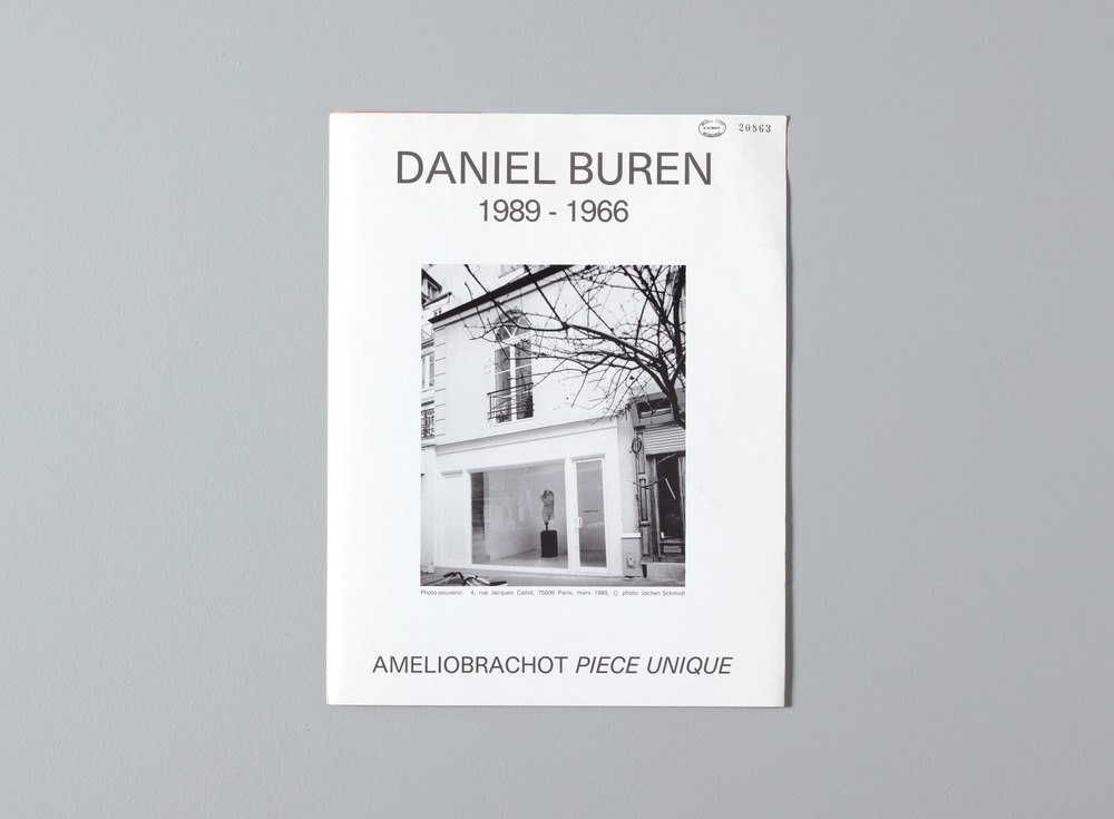 Daniel Buren, 1989-1966