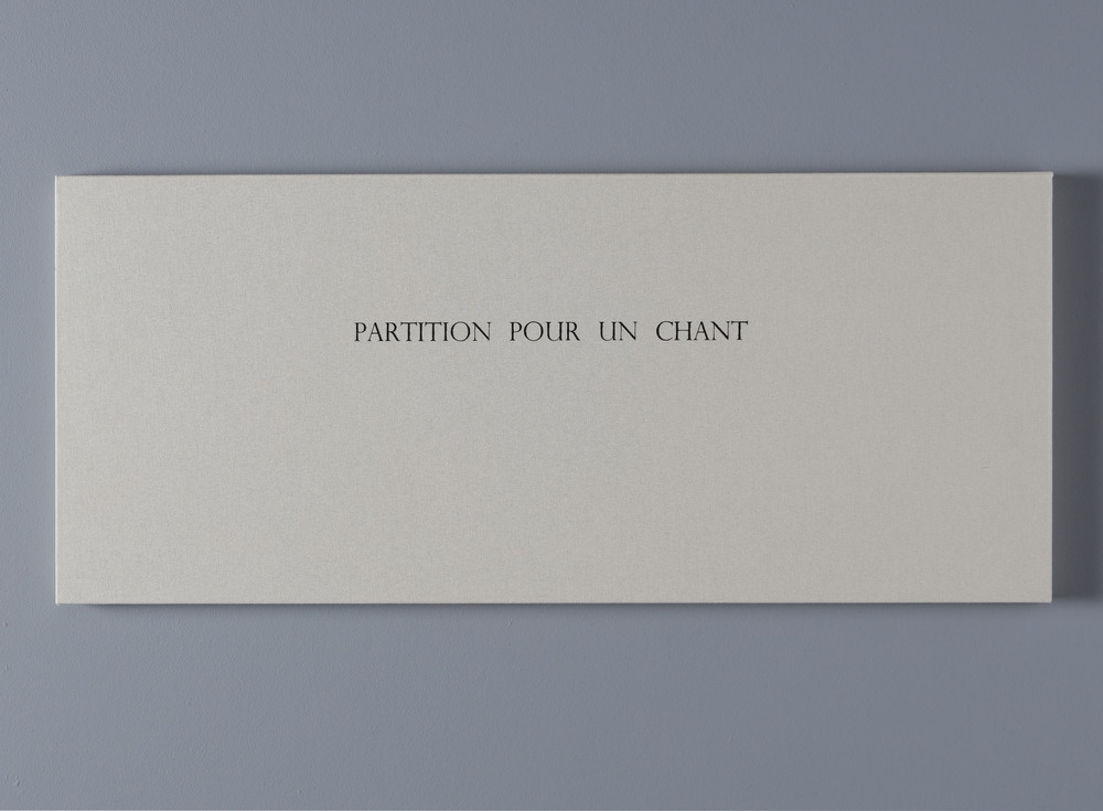 Partition pour un chant