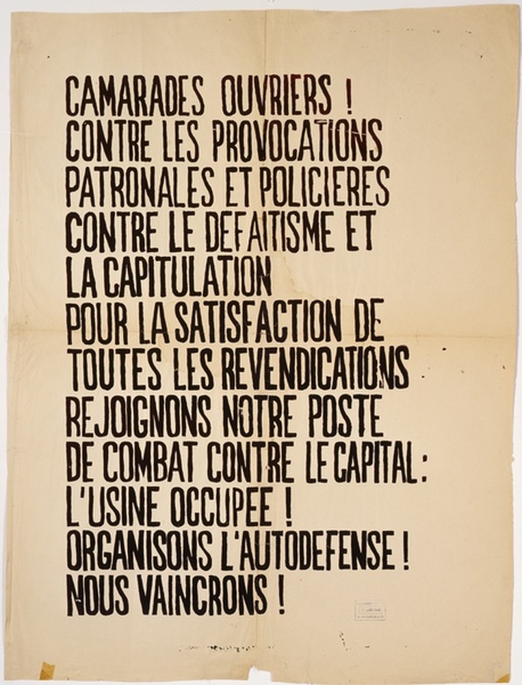 Camarades ouvriers !