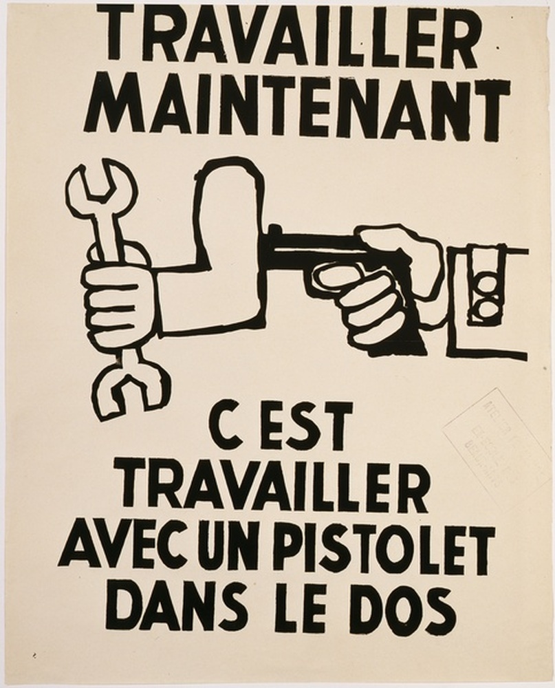 Travailler maintenant c'est travailler avec un pistolet dans le dos