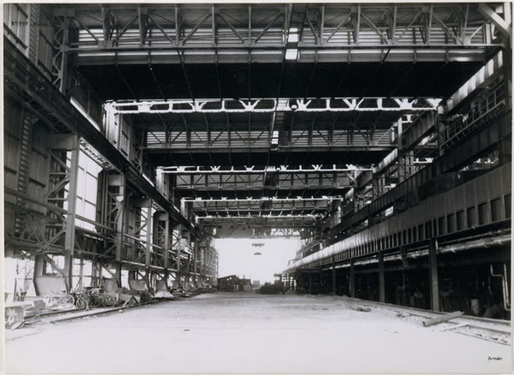 Sfac, vue intérieure d'usine