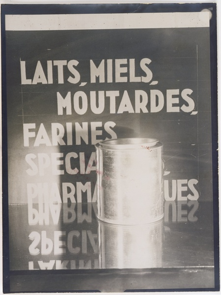 Affiche publicitaire boite métallique, auto