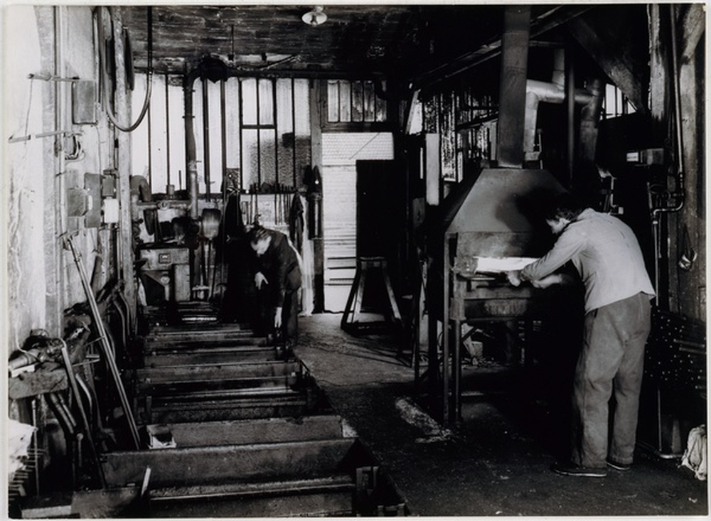 Scène d'atelier, ouvriers