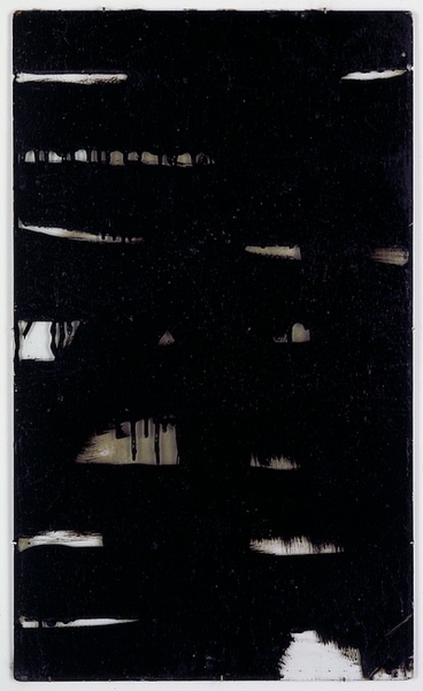Goudron sur verre 76,5 x 45,5 cm, 1948