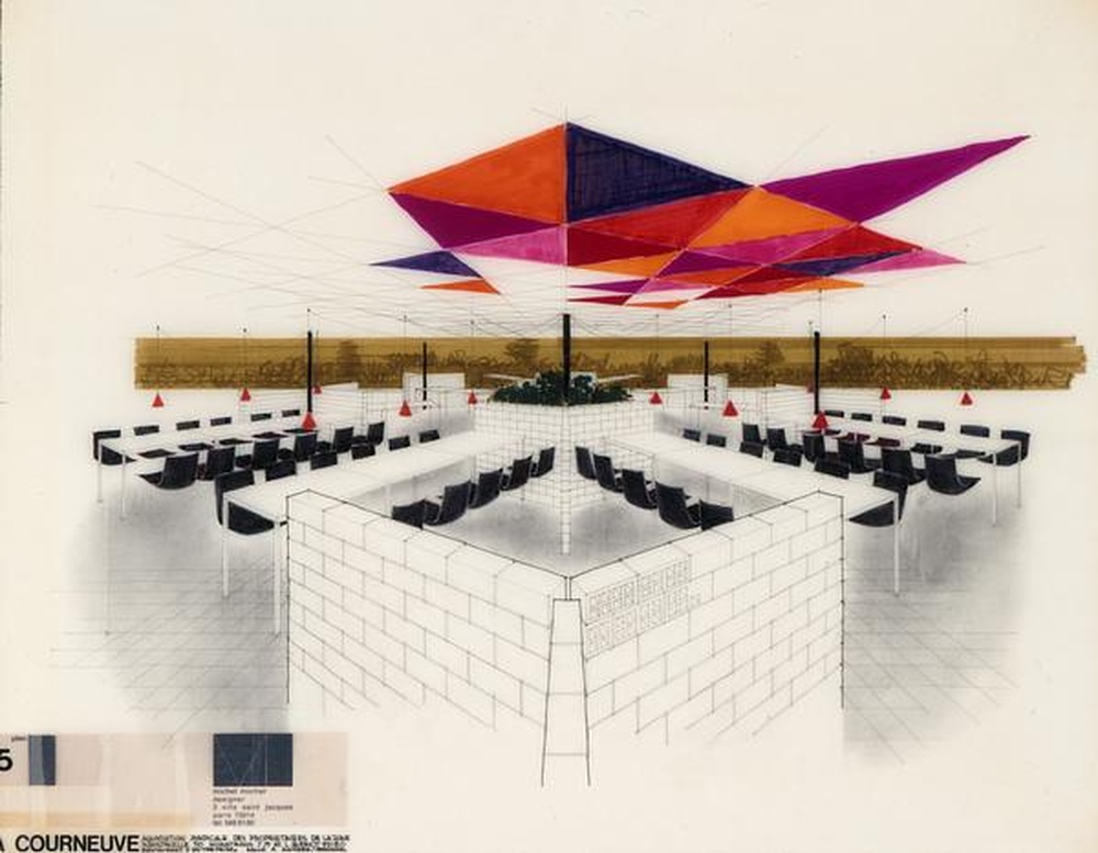 LA COURNEUVE, Association syndicale des propriétaires de la zone industrielle, Restaurant d’entreprise, vers 1980