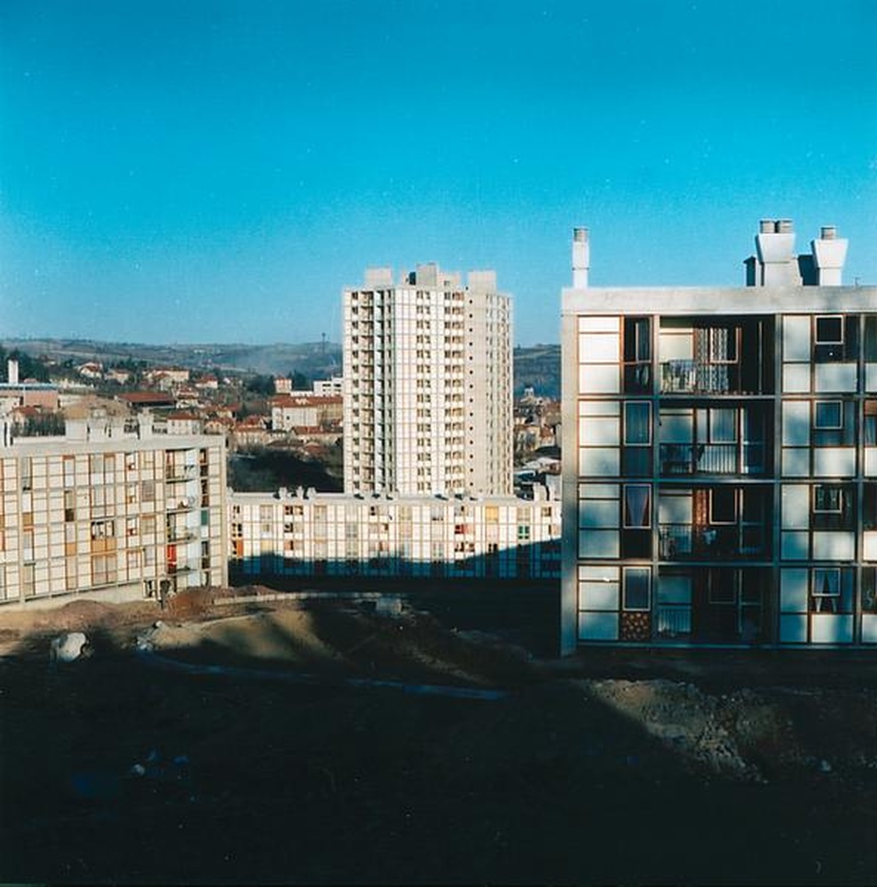 Firminy-vert : la tour Sive (André Sive) et immeubles environnants