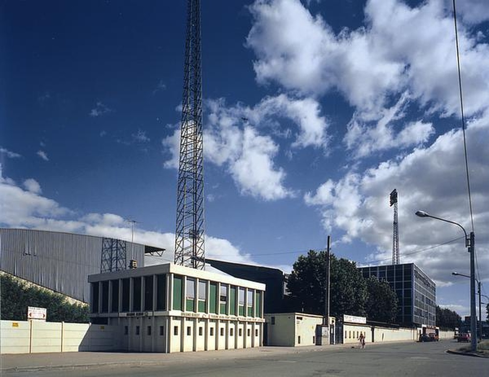Saint-Etienne : parc des Sports l'Etivallière, entrée du stade