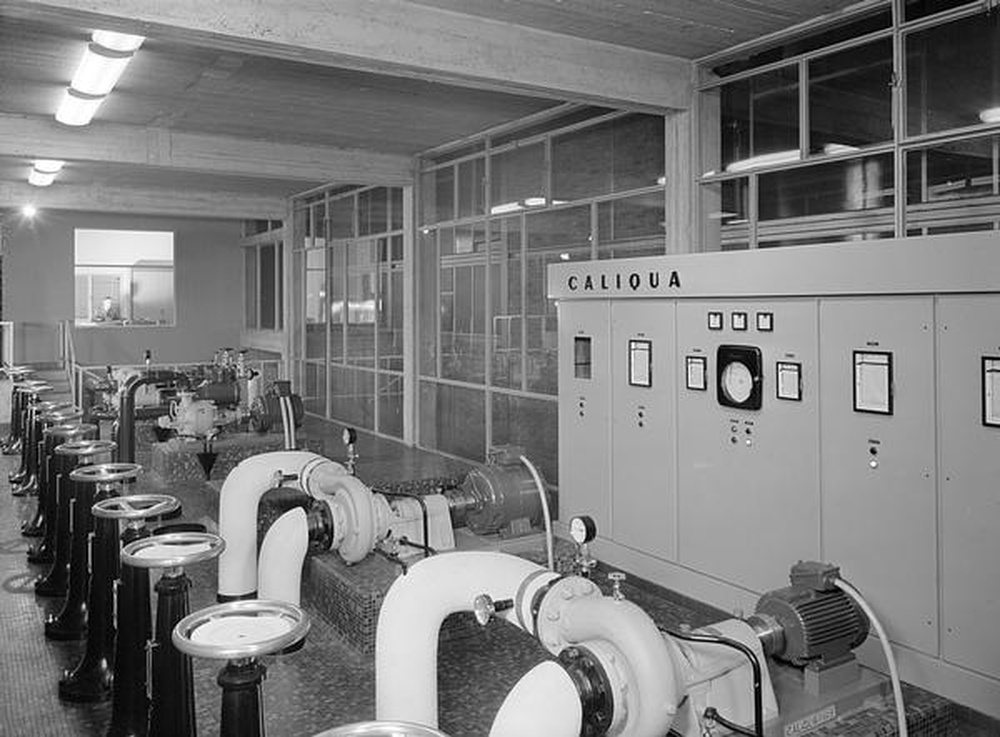 Firminy : chaufferie urbaine (Jean Kling), vue intérieure