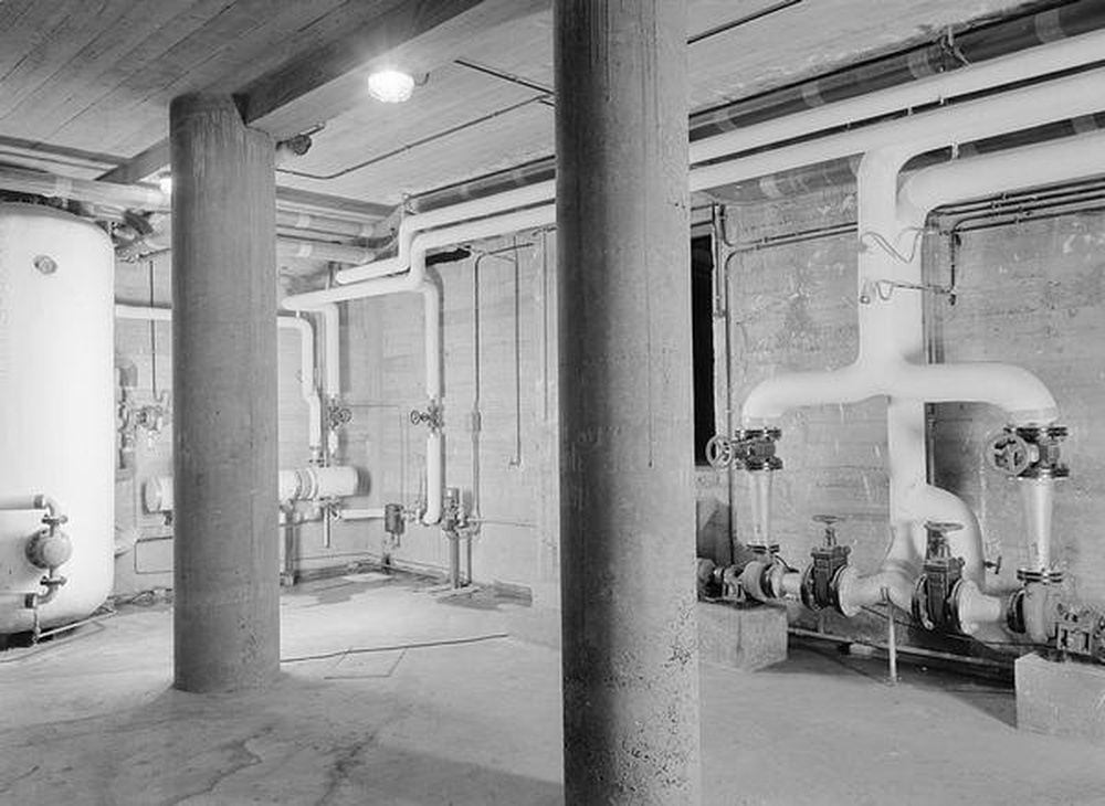 Firminy : chaufferie urbaine (Jean Kling), vue intérieure
