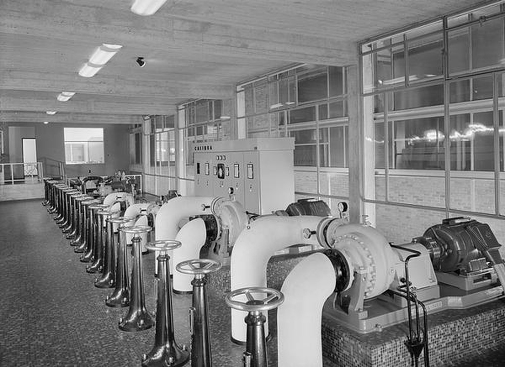 Firminy : chaufferie urbaine (Jean Kling), vue intérieure