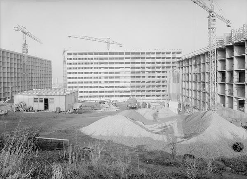 Saint-Etienne : Métare - Montchovet, immeubles en construction