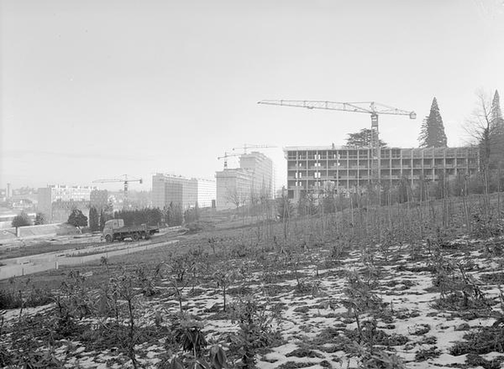 Saint-Etienne : Métare - Montchovet, immeubles en construction