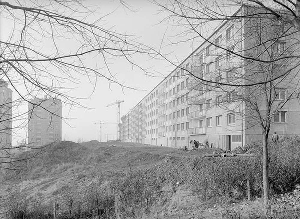 Saint-Etienne : Métare - Montchovet, immeubles en construction