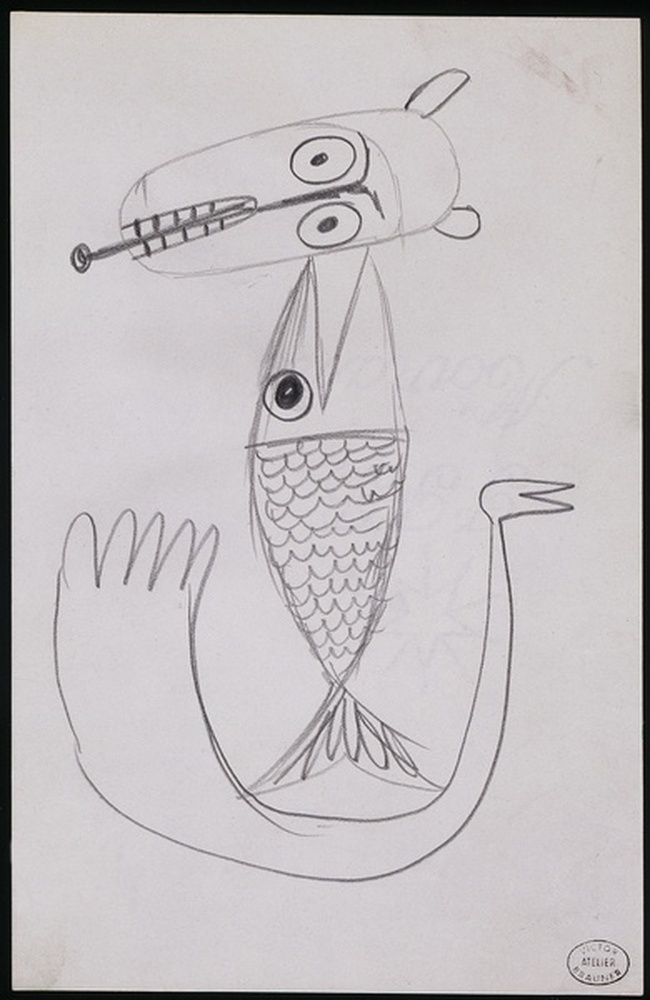 Etude pour l'illustration du "Char triomphal de l'Antimoine" d' Ivan Goll